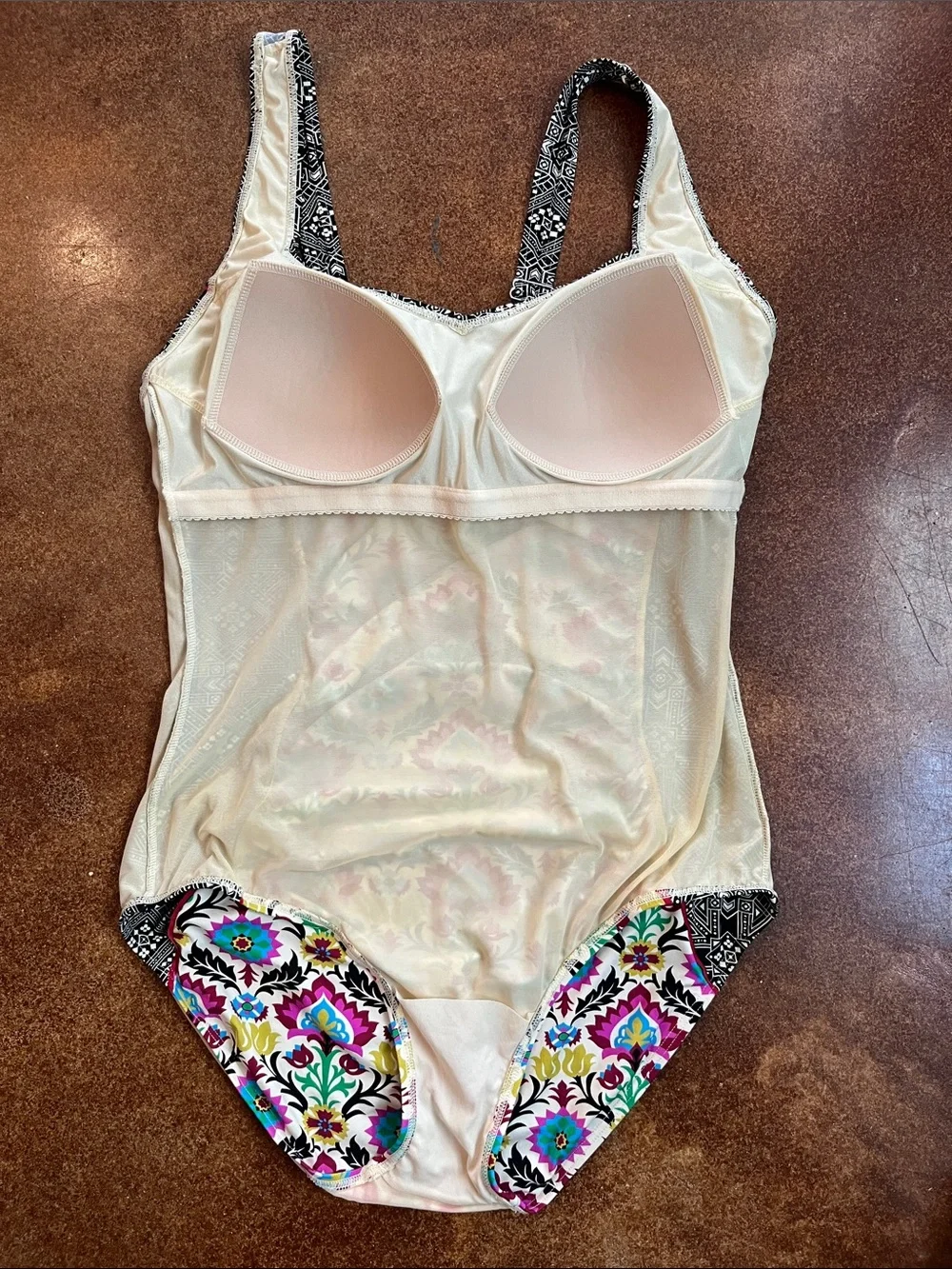 Sundance Multicolor Floral & Black Pattern One-Piece Swimsuit